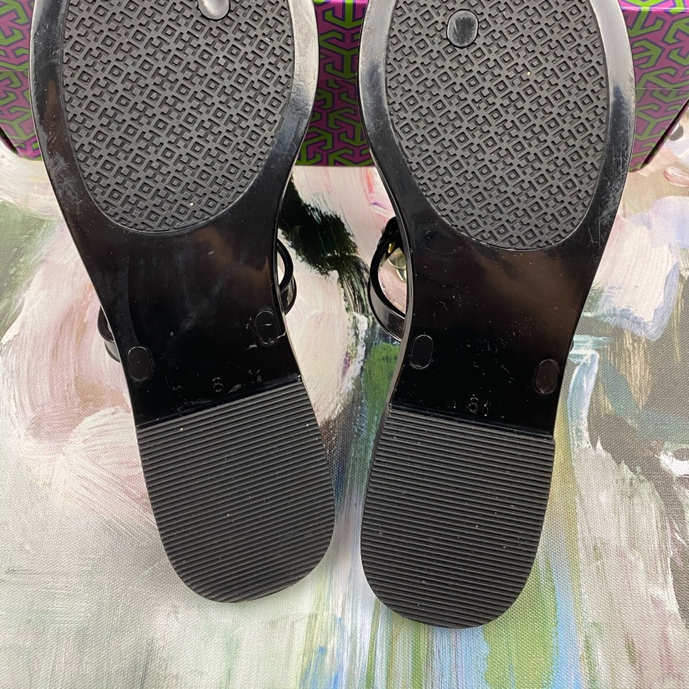 Tory Burch Blossoms Jelly Thong Sandals Size 8 - Picture 9 of 14